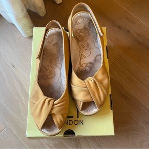 Yellow Fly wedge sandals